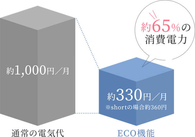 ヴィヴィウォーターのエコモード